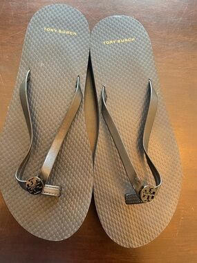 Tory Burch Black Flip Flops